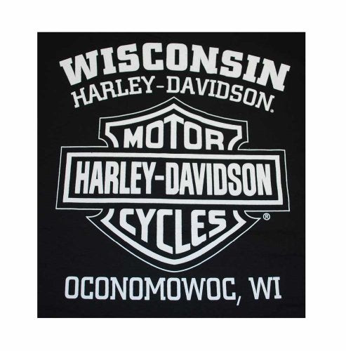Harley-Davidson Men's H-D Skull Badge Short Sleeve T-Shirt Black. 30298293