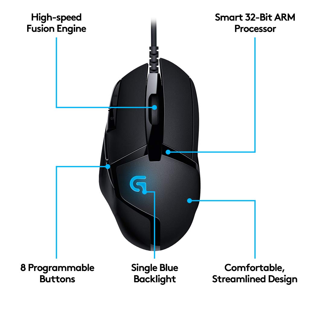Logitech G402 Hyperion Fury FPS Gaming Mouse