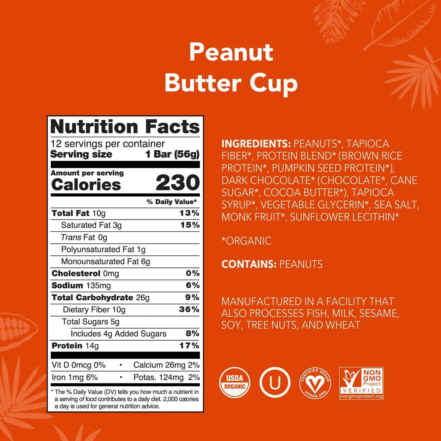 text aloha-organic-plant-based-protein-bars-peanut-butter-cup-bar-12-bars-vegan-low-sugar-gluten-free-low-carb-non-gmo-no-stevia-no-erythritol-1