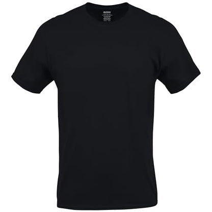 Gildan Men's Crew T-Shirts, Multipack, Style G1100, Black/Sport Grey/Charcoal (5-Pack), Large