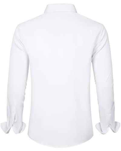 text  j-ver-mens-dress-shirts-solid-long-sleeve-stretch-wrinkle-free-formal-shirt-business-casual-button-down-shirts-white-large