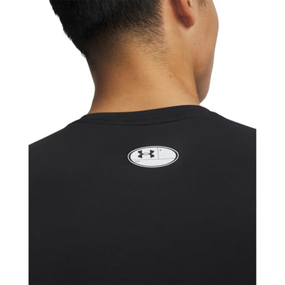 Under Armour Men's Armour HeatGear Compression Long-Sleeve T-Shirt , Black (001)/Black, Small