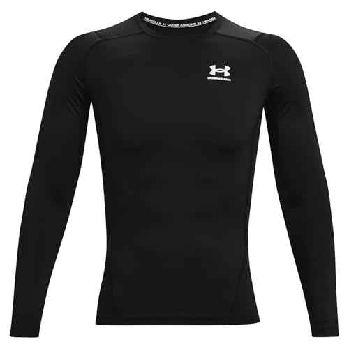 Under Armour Men's Armour HeatGear Compression Long-Sleeve T-Shirt , Black (001)/Black, Small
