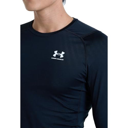 Under Armour Men's Armour HeatGear Compression Long-Sleeve T-Shirt , Black (001)/Black, Small