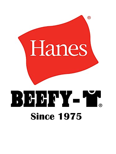 Hanes Beefy-T Crew Neck Short Sleeve T-Shirt Black LG