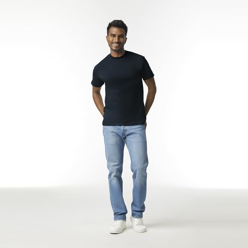 text  gildan-adult-ultra-cotton-t-shirt-style-g2000-multipack-black-2-pack-medium