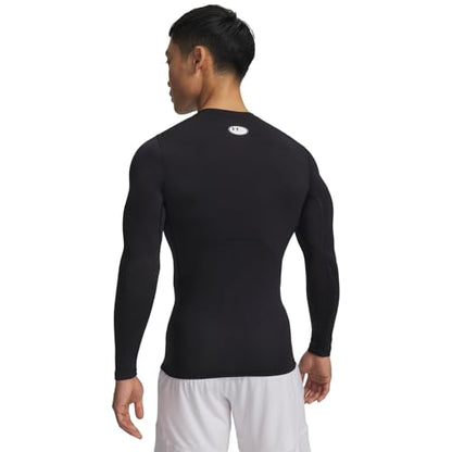 Under Armour Men's Armour HeatGear Compression Long-Sleeve T-Shirt , Black (001)/Black, Small
