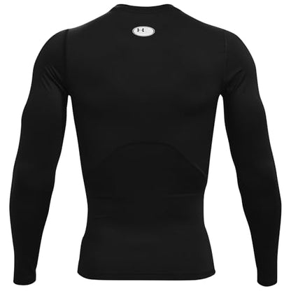 Under Armour Men's Armour HeatGear Compression Long-Sleeve T-Shirt , Black (001)/Black, Small