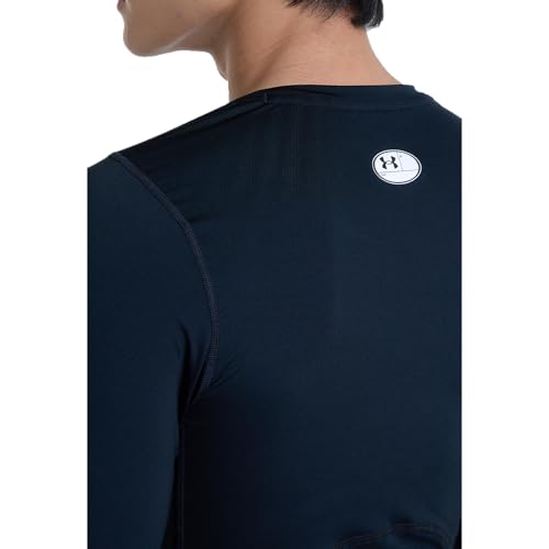 Under Armour Men's Armour HeatGear Compression Long-Sleeve T-Shirt , Black (001)/Black, Small