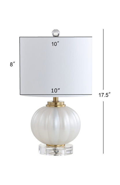 Pearl Glass/Crystal LED Table Lamp