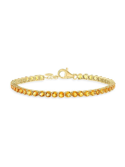 Saks Fifth Avenue Collection, 14K Yellow Gold & Citrine Bracelet, Yellow Gold