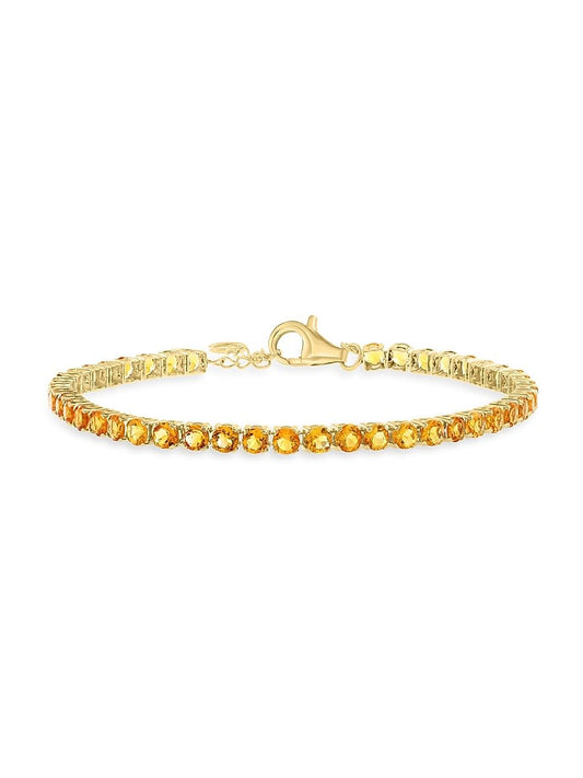 Saks Fifth Avenue Collection, 14K Yellow Gold & Citrine Bracelet, Yellow Gold