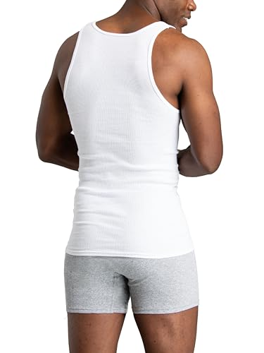 text  fruit-of-the-loom-mens-tag-free-tank-a-shirt-6-pack-white-large