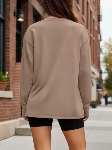 text  trendy-queen-womens-oversized-long-sleeve-t-shirts-2026-basic-crewneck-tee-fall-tops-casual-workout-y2k-clothes-khaki-m