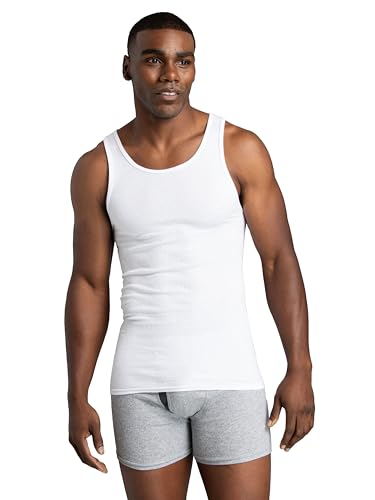 text  fruit-of-the-loom-mens-tag-free-tank-a-shirt-6-pack-white-large