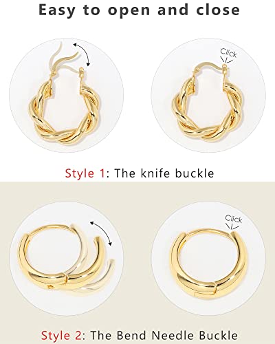 text  adoyi-gold-hoop-earrings-set-for-women-girls-trendy-14k-plated-gold-hoops-small-chunky-earrings-twisted-huggie-ear-ring-pack-lightweight-9-pairs-jewelry-set-for-valentines-mothers-day-birthday-gifts