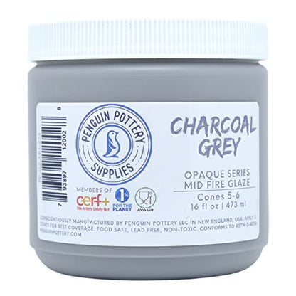 text  penguin-pottery-glazes-mid-range-fire-opaque-series-charcoal-grey-cone-5-6-16oz