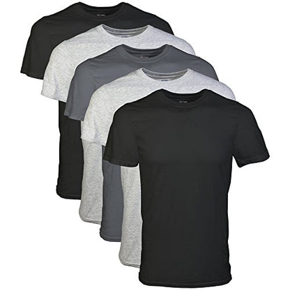 text  gildan-mens-crew-t-shirts-multipack-style-g1100-black-sport-grey-charcoal-5-pack-large