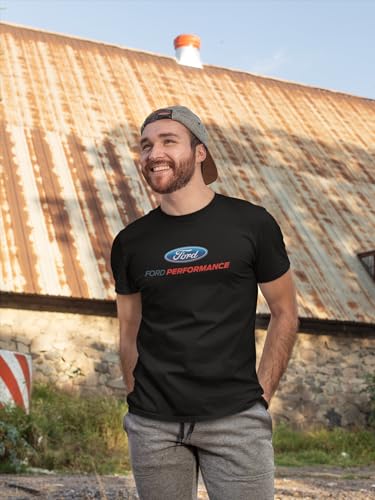 Ford Performance T-Shirt Mustang GT ST Racing (Front Print), Black, L