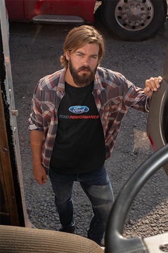 Ford Performance T-Shirt Mustang GT ST Racing (Front Print), Black, L