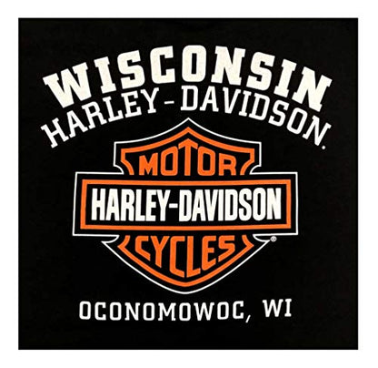 Harley-Davidson Men's Custom Freedom Short Sleeve Crew Neck Tee - Black (XL)