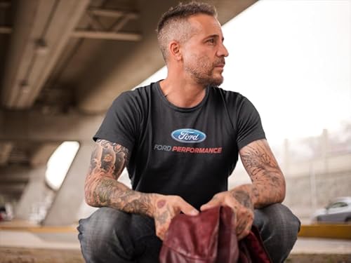 Ford Performance T-Shirt Mustang GT ST Racing (Front Print), Black, L