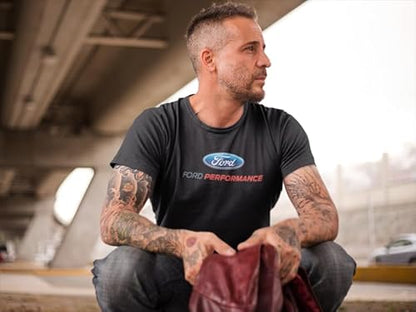 Ford Performance T-Shirt Mustang GT ST Racing (Front Print), Black, L