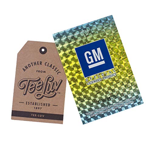 Tee Luv Men's Chevrolet an American Classic T-Shirt - Chevy 1911 Car Logo Shirt, Indigo-Black Heather, M