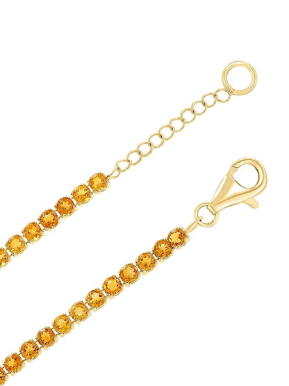 Saks Fifth Avenue Collection, 14K Yellow Gold & Citrine Bracelet, Yellow Gold