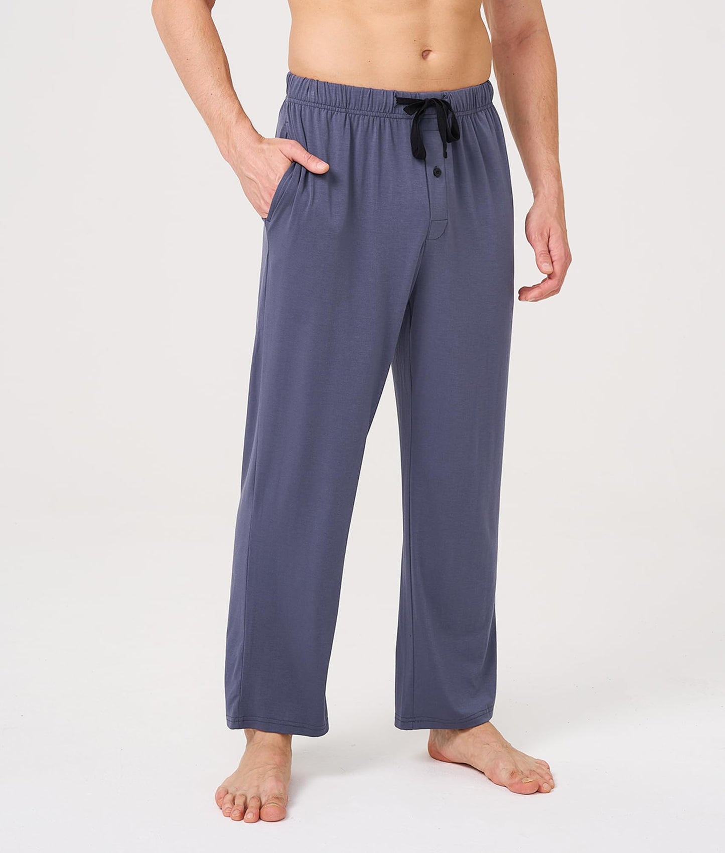 BAMBOO COOL Men's Pajamas Bottoms, Pajama Pants for Men, Lounge Sleep Pant, Pj Bottom, Soft Comfy Sleepwear with Pockets