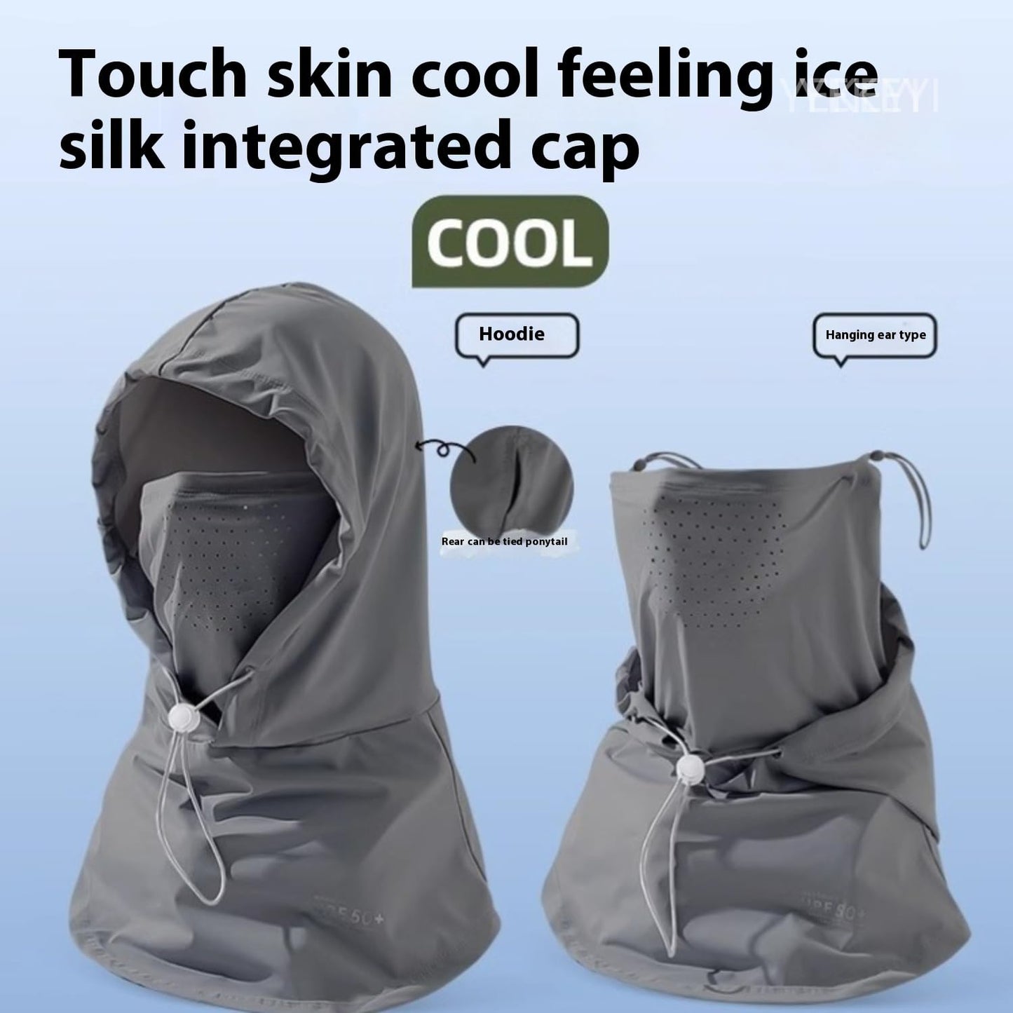 YEKEYI Balaclava Mask Sun UV Protection Balaclava Face Cover Hood Breathable Full Head Mask Cycling Skiing Fishing Hat