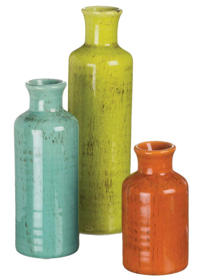 Sullivans Vase Set, Farmhouse Decor, Vases for Your Kitchen, Bedroom, Office, Living Room Bathroom, Mantle & Shelf Home Decor, Centerpiece Table Decorations (CM2334)