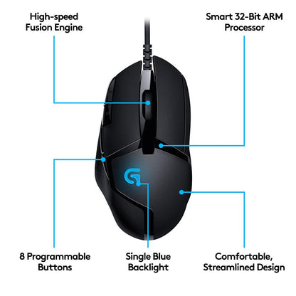 Logitech G402 Hyperion Fury FPS Gaming Mouse