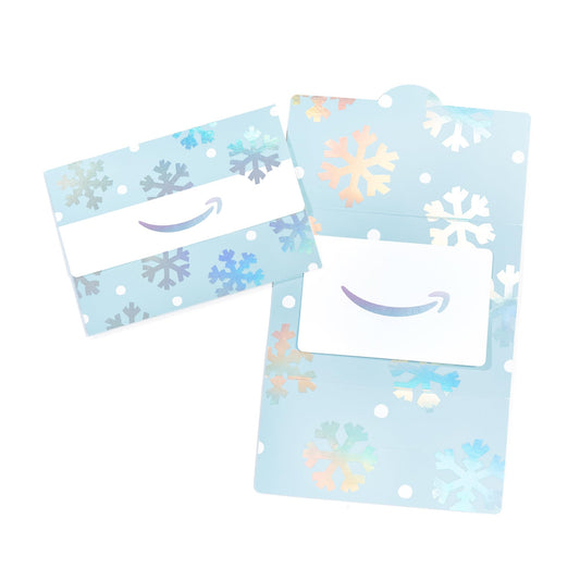 Amazon Physical Gift Card in Mini Envelope - Glistening Snowflakes | Christmas