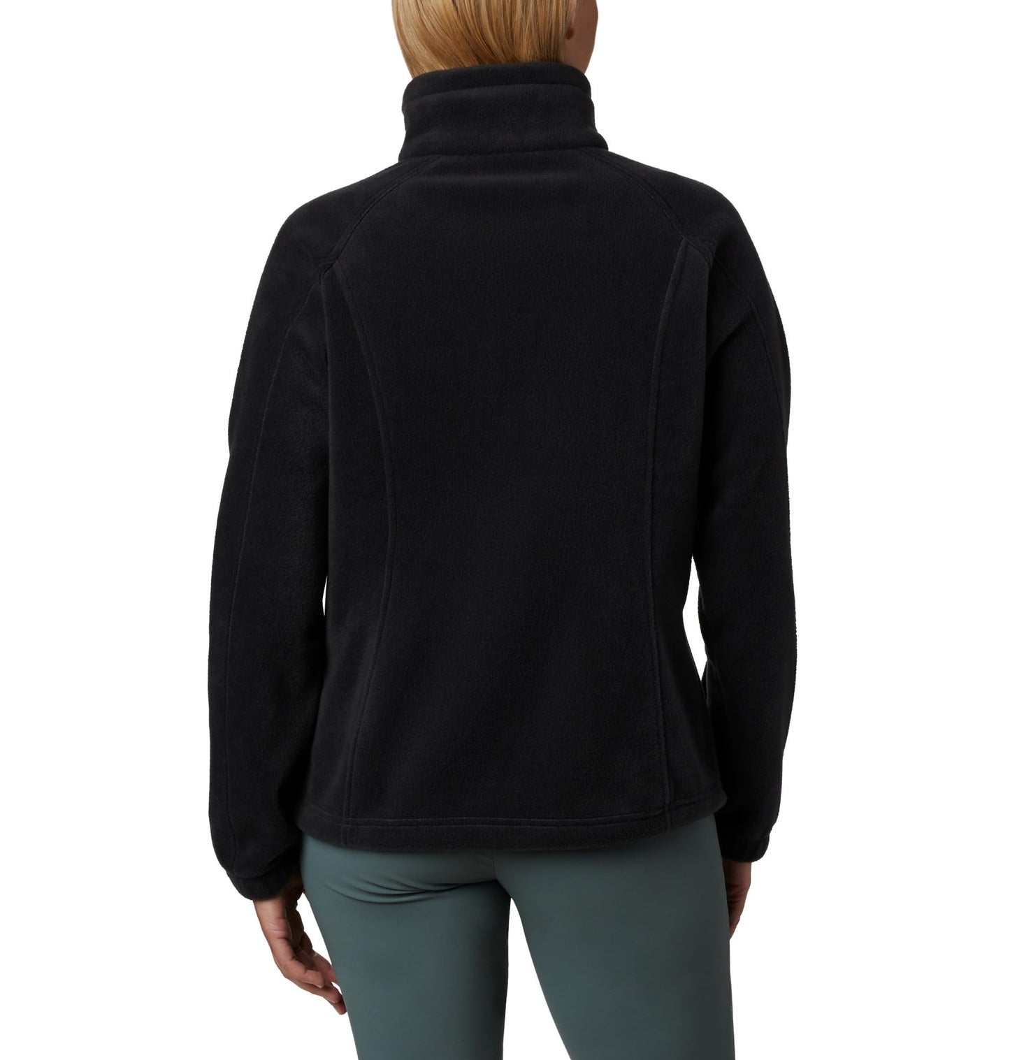Columbia Women's Benton Springs Full Zip Jacket, Soft Fleece with Classic Fit, Black, XX-Large