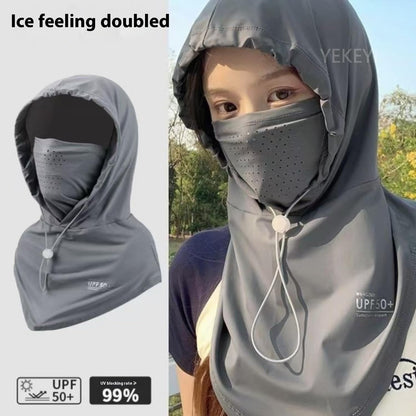 YEKEYI Balaclava Mask Sun UV Protection Balaclava Face Cover Hood Breathable Full Head Mask Cycling Skiing Fishing Hat