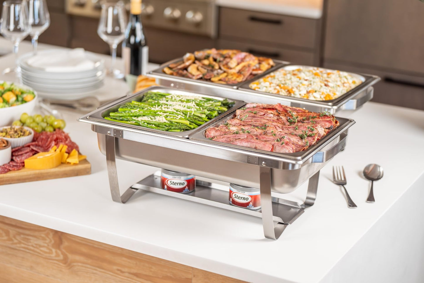 Sterno Fuel Cans - 6-Hour Burn, (6-Pack) Chafing Dish Fuel Can Burners for Food Warmer, Resealable Twist Chafer Fuel Canned Heat, Handy Wick