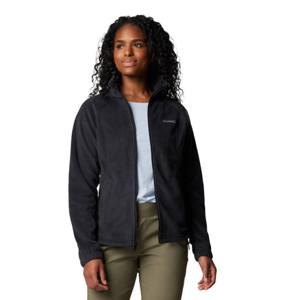 Columbia Women's Benton Springs Full Zip Jacket, Soft Fleece with Classic Fit, Black, XX-Large