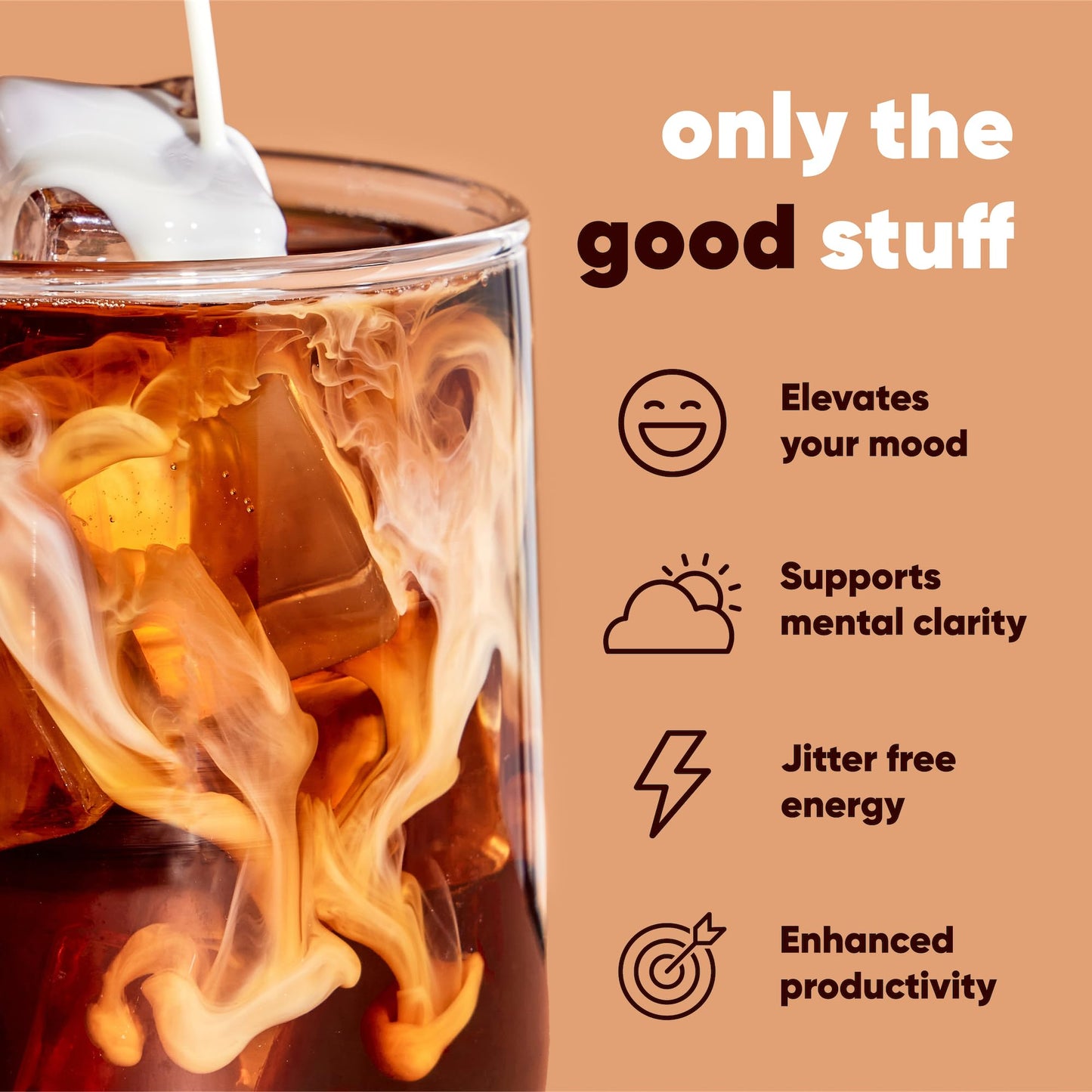 IQJOE Mushroom Instant Coffee - 4-in-1 Formula for Focus, Clarity, Mood, and Energy - Lion’s Mane, Magnesium L-Threonate, Antioxidants, Adaptogens, Sugar Free, Keto, Vegan - 16 Count Variety Pack