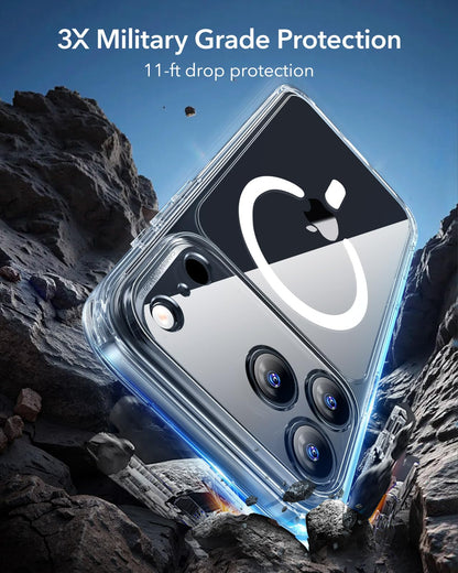 ESR for iPhone 17 Pro Max Case, Camera Control Cover, Compatible with MagSafe Accessories, TPU, Military-Grade Drop Protection, Shock-Absorbing Air Guard Corners, Hybrid Series, Clear