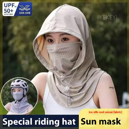 YEKEYI Balaclava Mask Sun UV Protection Balaclava Face Cover Hood Breathable Full Head Mask Cycling Skiing Fishing Hat