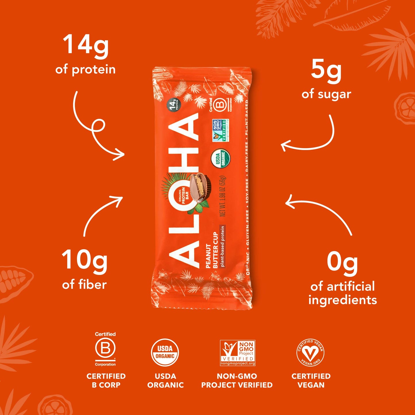 text  aloha-organic-plant-based-protein-bars-peanut-butter-cup-bar-12-bars-vegan-low-sugar-gluten-free-low-carb-non-gmo-no-stevia-no-erythritol