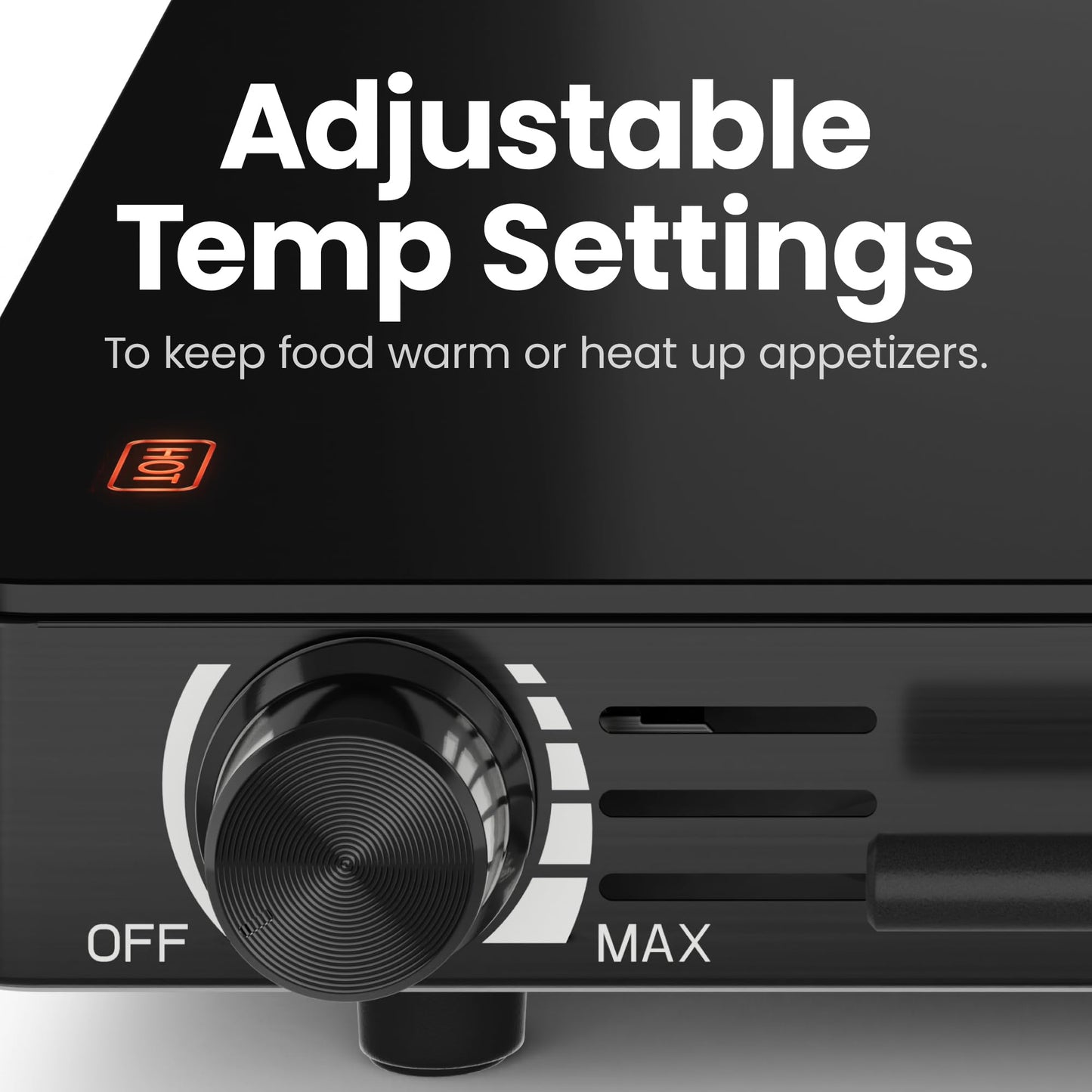 text  chefman-electric-warming-tray-with-adjustable-temperature-control-perfect-for-buffets-restaurants-parties-events-and-home-dinners-large-21-x-16-glass-top-surface-keeps-food-hot-black