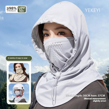 YEKEYI Balaclava Mask Sun UV Protection Balaclava Face Cover Hood Breathable Full Head Mask Cycling Skiing Fishing Hat