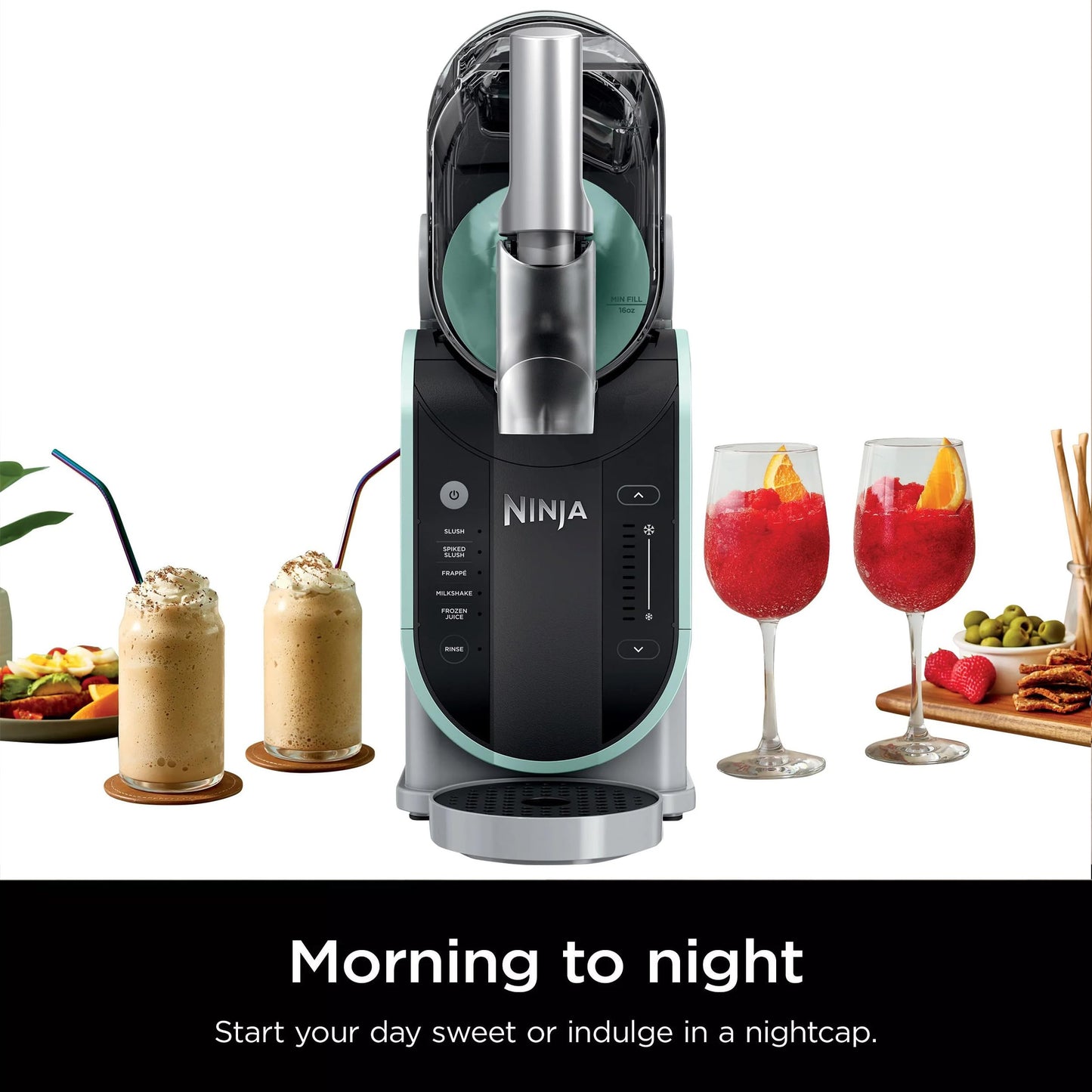 Ninja SLUSHi with RapidChill Technology, 96 oz. Frozen Drink & Slushie Machine, 5 Preset Programs, Slush, Spiked Slush, Frappe, Milkshake, Frozen Juice, FS305CO (Renewed)