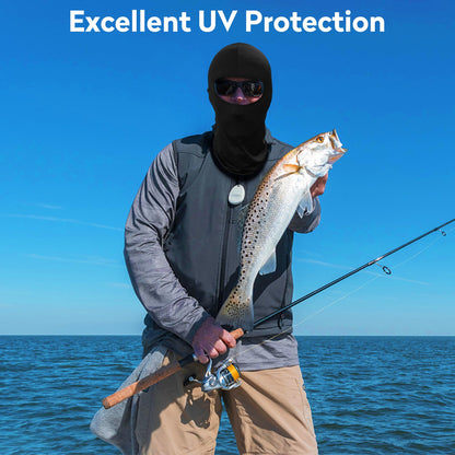 Pukavt 3 Pack Balaclava Face Mask, Ski Mask for Men Women, UV Protection Windproof Scarf for Motorcycle Snowboard Cycling 2 Black/1 Navy