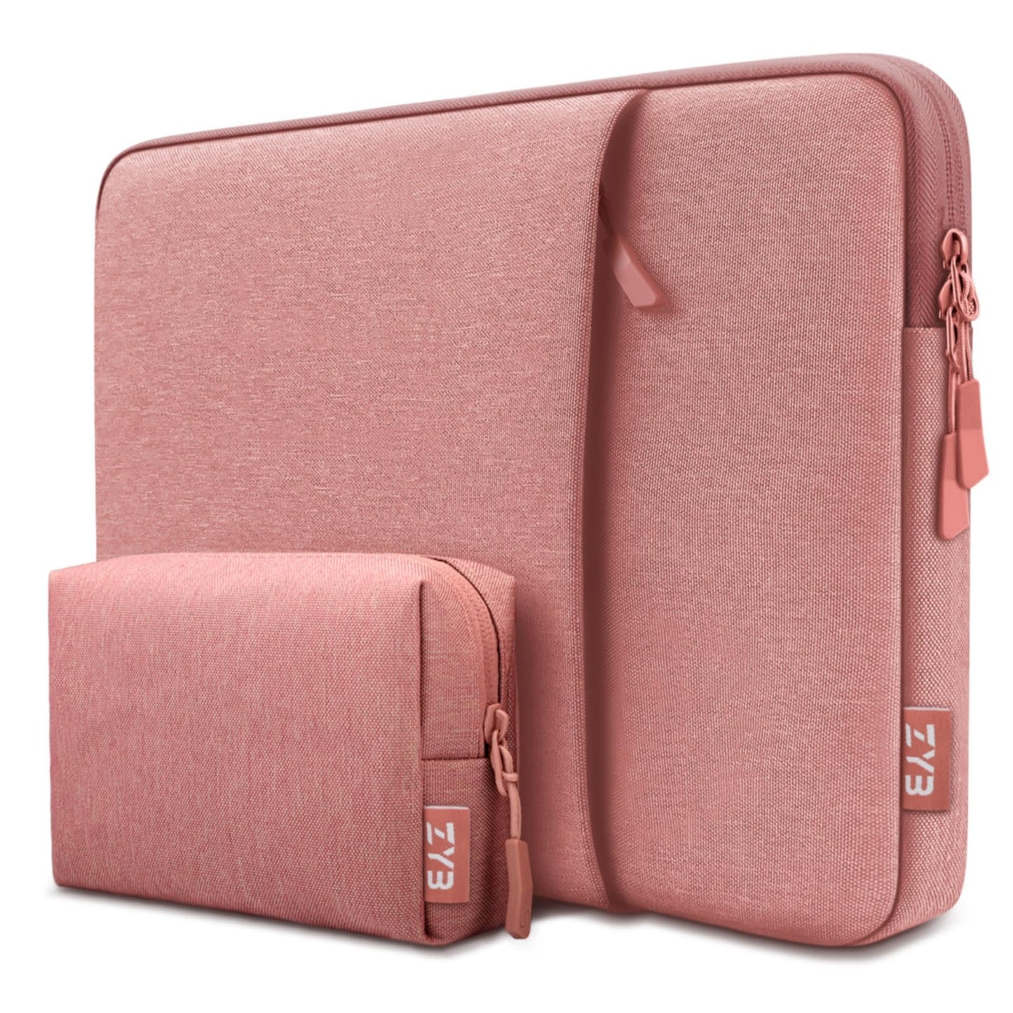 ZYB 14 inch Laptop Sleeve Case for MacBook Air 2023 15 inch M2 A2941, Lenovo Thinkpad Ideapad Chromebook HP Acer Dell 14 inch Surface 15 inch, Old Mac Pro 15, Pink