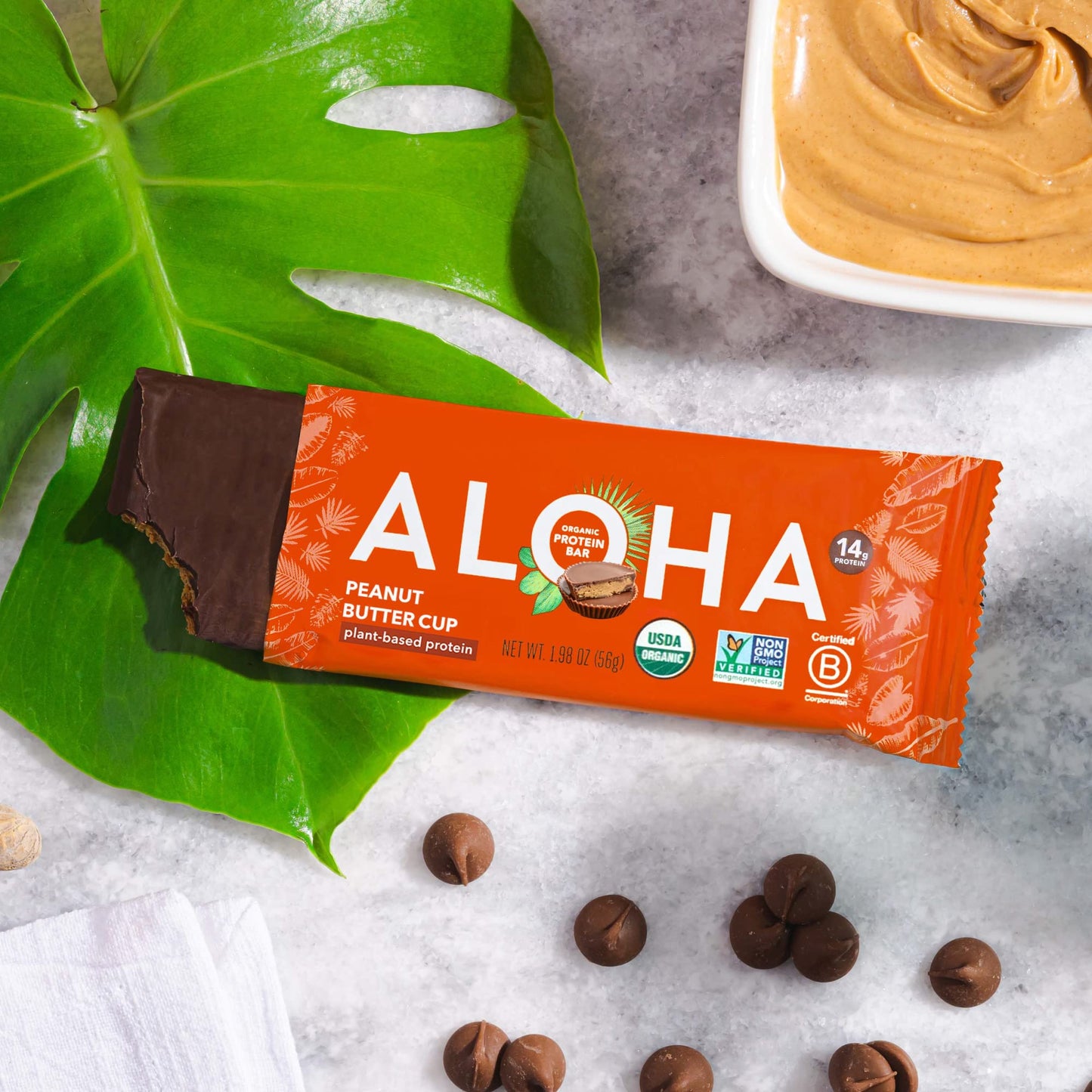 text  aloha-organic-plant-based-protein-bars-3-flavor-variety-pack-12-count-1-98oz-bars-vegan-snacks-low-sugar-gluten-free-low-carb-paleo-non-gmo-stevia-free-no-sugar-alcohol-sweeteners-2