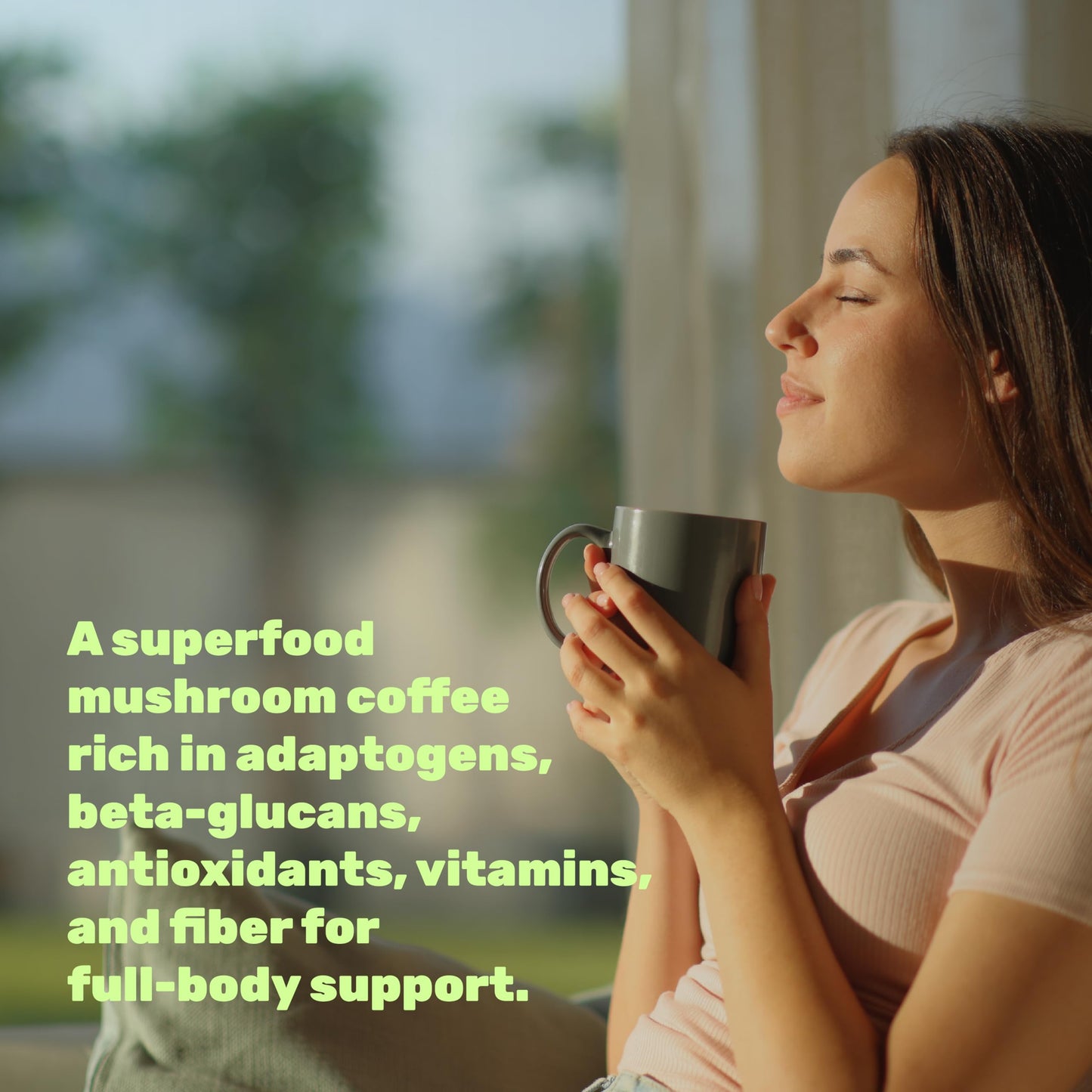 Organic Mushroom Coffee, 10oz – 10 Adaptogenic Mushrooms with Arabica Coffee + MCT Oil for Smooth Flavor – Turkey Tail, Lions Mane, Cordyceps, Chaga, Reishi – Immune, Energy,& Brain Support Supplement