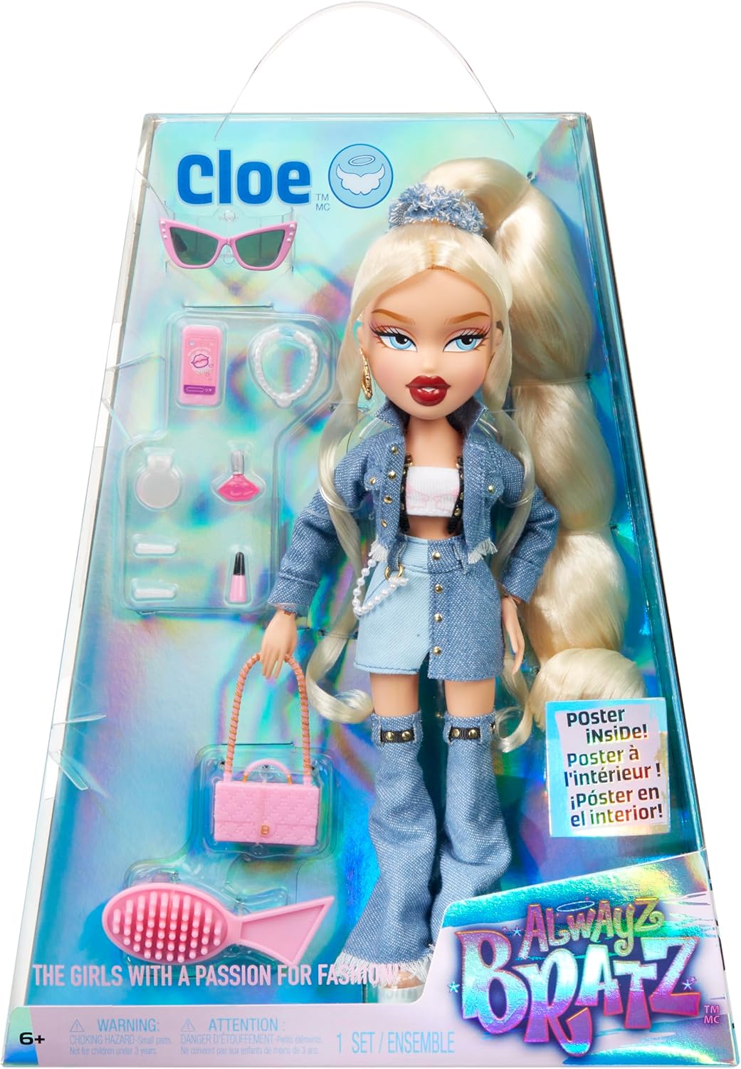 Bratz Alwayz Bratz Fashion Doll - Cloe - with 10 Accessories and Poster  Great for Ages 6 and Older